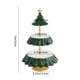 thumbnail image 3 of xihome Soporte de resina de 3 niveles con forma de rbol de Navidad para aperitivos, postres y ms. Ideal para decorar la mesa de fiestas navideñas., 3 of 6