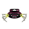 ERNIE BALL 6059 Patch Cable 3 Pack 6 inch FLAT ANGLE / FLAT ANGLE PATCH CABLE 3Pack 15.24cm Black