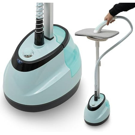Professional Steamer for Clothes, Standing Steamer with 1.6L Water Tank & 2 Llifting Clips,45 Sec Fast Heat Up Professional Standing Cloth Steame, Adjustable Telescopic Rod, Ironing Board