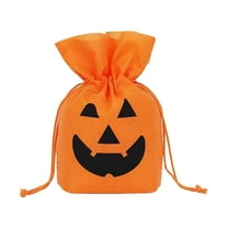 Wadada Halloween Pumpkin Candy Bag, Trick or Treat Bags, Exquisite And Cute Gift Cartoons Bag, Halloween Candy Bags, Snack Cookies Bag, Gift Packaging Bag, Ideal for Halloween Party Favors Supplies