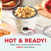 Dash Mini Rice Cooker Steamer, 2 Cup, Nonstick Removable Pot Cream