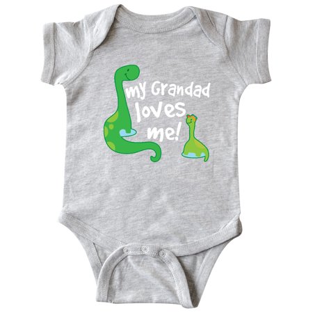 

Inktastic Grandad Loves Me Dinosaur Gift Baby Boy Bodysuit