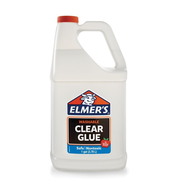 Elmer S Liquid School Glue Clear Washable 1 Gallon Great For Making Slime Walmart Com Walmart Com