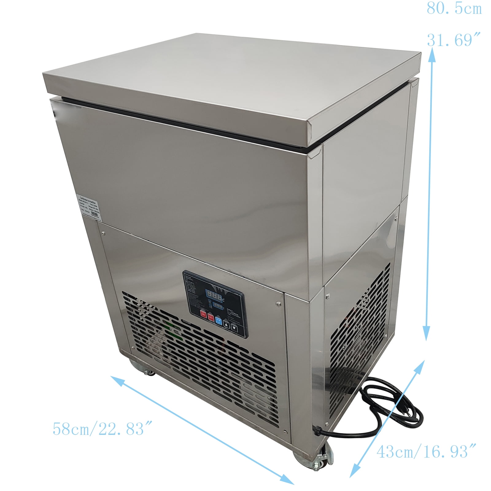 Cylindrical Ice Brick Machine Commercial Automatic 6 Buckets of Snow Ice Machine Ice Machine