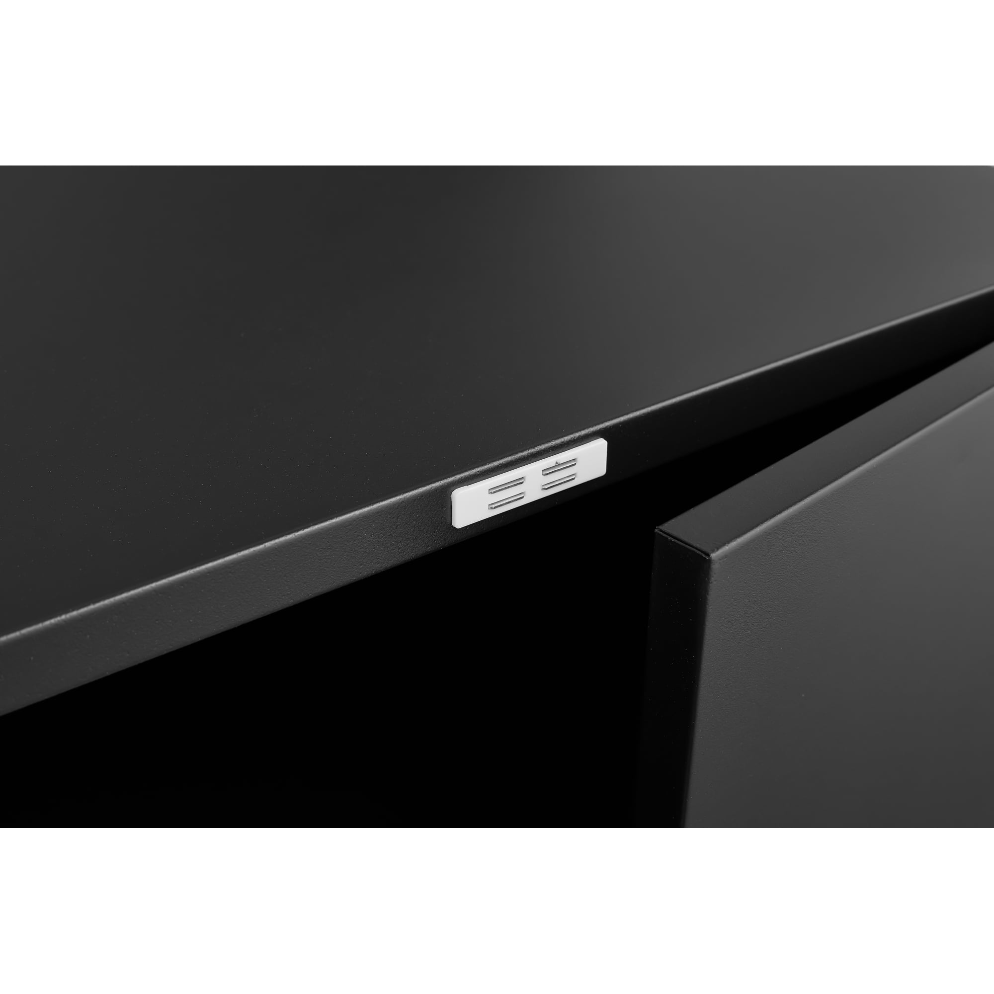 Metal File Cabinet with 2 Door,23.62" W Mobile Printer Tables Printer Stand with Adjustable Shelf for Home Office,Black