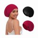 thumbnail image 1 of wonima11 2 PCS Satin Silk Bonnet for Sleeping Women,Double Layer Hair Wrap Sleeping for Women Men, Silk Satin Lined Beanie Sleep Cap for Curly Hair Adjustable, 1 of 1