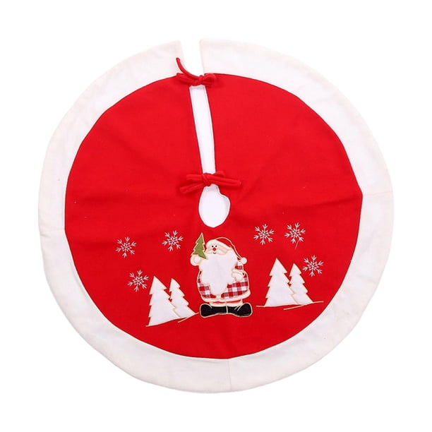 90cm de Árbol de Navidad Cuerda con Patrón de Papá Noel Rojo Yuyangstore falda de árbol