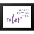 thumbnail image 2 of Straatsma, Leah 14x12 Black Modern Framed Museum Art Print Titled - Broken Crayons 2, 2 of 5