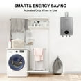 thumbnail image 4 of CAMPLUX 5.28 GPM 150,000 BTU Indoor Propane Instant Tankless Water Heater, Grey, 4 of 9