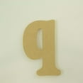 thumbnail image 2 of Package of 1, 10 Inch X 3/4" Thickness MDF Letter q in The Goudy Heavy Font, Thick, Lower Case for Art & Craft Project, Made in USA, 2 of 4