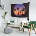 thumbnail image 5 of ZICANCN Beach Nature Coconut Trees Fantasy Wall Decor Tapestry , Room-Bedroom Wall Hangings Tapestry Sunset Sea Tropical,60" X 40", 5 of 9