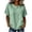 Light Green, variant on VJGBEGW Women Loose Round Neck t-Shirt Fringe Raw Edge Spliced Short Sleeve Blouse Cotton Linen Casual Tops Beige L