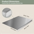 thumbnail image 3 of TJ POP Stainless Steel Cutting Board with Lip, Kitchen Chopping Board for Cutting Meat, Veggies and Fruit, 16 × 12 × 0.8 inch, 3 of 8