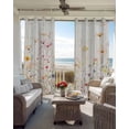 thumbnail image 6 of Spring Flowers Blackout Curtains for Bedroom Living Room Darkening Curtains 54 Inch Long Watercolor Wildflowers Farmhouse Floral Short Curtain for Small Window Treatment Grommet Drapes 42"x54"x2, 6 of 9