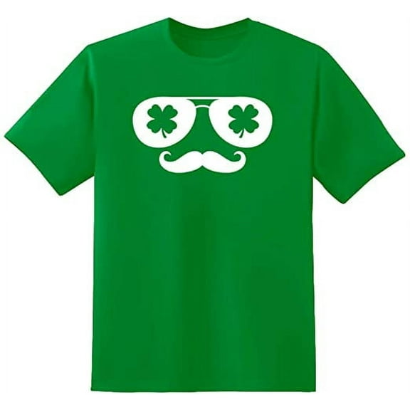 RedBarn Clover Glasses Novelty Sarcastic Funny Mens Graphic T Shirts