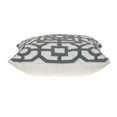 thumbnail image 5 of Gray and White Lattice Velvet Throw Pillow, 5 of 5