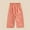 Pink, variant on Cethrio Kids Girls Wide Leg Pants, Plaid Athletic Cotton Casual Summer Pants Pink Size 2-3 T