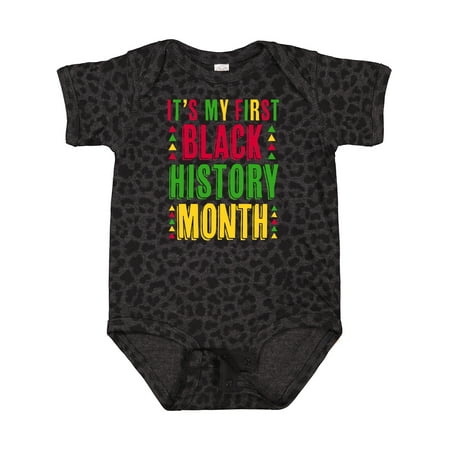 

Inktastic My First Black History Month Gift Baby Boy or Baby Girl Bodysuit
