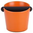 thumbnail image 2 of Fyearfly Knock Box pour usage domestique, fond antidérapant pour usage domestique, base en caoutchouc, panier pour cafetière, bar lait, magasins de thé orange, 2 of 14