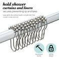 thumbnail image 4 of Bath Bliss 12 Pack Steel Shower Curtain Rings in Satin Nickel, 4 of 6