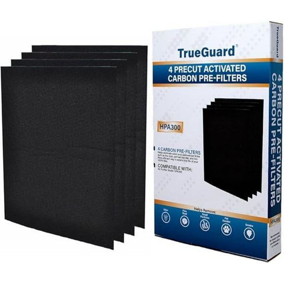 TrueGuard 4 Precut Carbon Pre-Filters - HPA300 Series