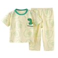 thumbnail image 2 of Delliss Toddler Girls' Short Sleeve Long Pants Pajama Sets 2PCS Cartoon Pattern Button Sleepwear 1-8 Years, 2 of 3