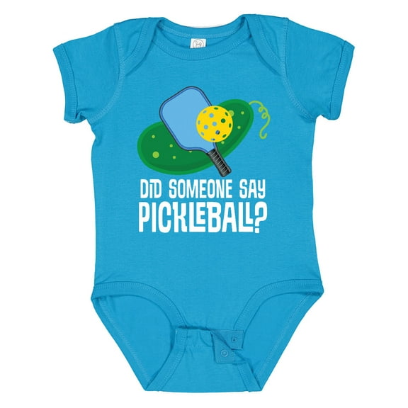Inktastic Did Someone Say Pickleball Boys or Girls Baby Bodysuit
