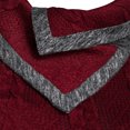 thumbnail image 5 of XFLWAM Women Cowl Neck Sweater Color Block Button Asymmetrical Hem Casual Tunic Top Knitted Long Sleeve Blouse Red XL, 5 of 5