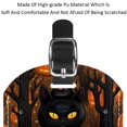 thumbnail image 4 of Square 2Pack PU Leather Halloween Black Cat Cruise Luggage Tag with Privacy Cover and Name ID Tag for Travel Handbags Backpacks Luggage Tags, 4 of 6