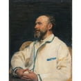 thumbnail image 2 of Jean Joseph Weerts 12x14 Gold Ornate Wood Frame and Double Matted Museum Art Print Titled - Portrait of Firmin Javel (1884), 2 of 4