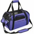 thumbnail image 1 of Sac Transport Chat porté Main ou Épaule pour Chiot Chaton Panier Transport Chat for Voyage en Avion Train Voiture Avion Homologué(L Violet), BLOW, 1 of 1