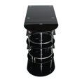 thumbnail image 6 of Home Furniture Bourbon Liquor Bar Tempered Glass Rack Table - Black, 6 of 7