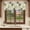Sage Green, variant on Spring Floral Valances for Windows, Decorative Rod Pocket Window Valance Curtains, Yellow Flowers Botanical Patchwork Grid Bohemia Short Curtain Drapes for Living Room, 2 Panels, 42" W x 12" L