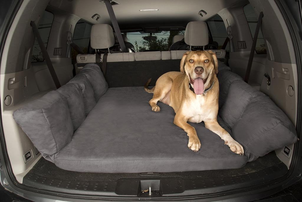 Backseat Barker SUV Edition (Orthopedic ShockAbsorbing Big Barker Dog Bed for Back of Sport