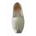 thumbnail image 2 of Men Shoes Wedding Mojaries Indian Handmade Loafers Sherwani Cream Golden US 6-10, 2 of 8