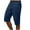 Navy, variant on XMMSWDLA Men's Long Linen Shorts Below Knee Pocketed 3/4 Summer Drawstring Pant Black Men Cargo Shorts