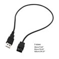 thumbnail image 3 of USB Powered Laptop Fan Cable USB to 4-Pin 3-Pin Fan Power Supply Adapter Connector 22AWG, 3 of 4