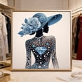 thumbnail image 4 of Elegant Lady DIY Rhinestone Art Kit, Graceful Female Figure Pattern High Quality Canvas Shiny Diamonds Full Partial Drill for Home Wall, 4 of 5