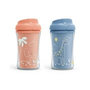 NUK Insulated Cup-like Rim Hard Spout Sippy Cup, 2 Pack, Unisex