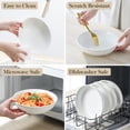 thumbnail image 6 of Malacasa Pasta Bowls, 34 oz Ceramic Salad Bowls Set of 4, Large Kitchen Bowls Set for Serving Soup, Pasta, Dinner, Microwave Dishwasher Safe, 6 of 10