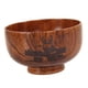 thumbnail image 4 of Cuenco de madera para servir, plato redondo de madera de estilo japonés para ensalada, té, postre o fruta. Conejo, 4 of 5