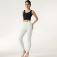 thumbnail image 2 of Women's Zip-Up Cropped Athletic Tank Top with Built-In Bra and Contoured Seam Design - Medium, Black, 2 of 6