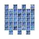 thumbnail image 1 of Cateissary 10 piezas mosaico adhesivo para pared calcomanía decoración habitación adorno 3D azulejo pegatina escena diseño ornamento azulejos Decoración del hogar Azul 20*20*10 piezas, 1 of 6