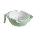 thumbnail image 4 of Cesta para lavar verduras Macarena colador de alimentos 2 capas verde, 4 of 8