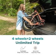 ENGWE L20 2.0 Electric Bike for Adults,7 Speed 700W E-bike 52V 13Ah Removable Battery, 20MPH Electric ,20×3.0 Fat TireUL2849