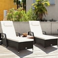 thumbnail image 3 of Patiojoy 2-Piece Adjustable Wicker Patio Lounge Outdoor Rattan Cushioned Recliner, 3 of 6
