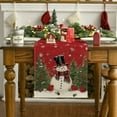 thumbnail image 5 of Smile Snowman Christmas Table Runner 13 x 72 Inch, Red, Seasonal Winter Xmas Holiday Kitchen Dining Table Decoration for Indoor Outdoor Home Party Decor, 5 of 7