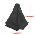 thumbnail image 5 of Universal Faux Leather Gear Shifter Knob Boot Cover Protector for Auto Car Black 20*24cm, 5 of 7