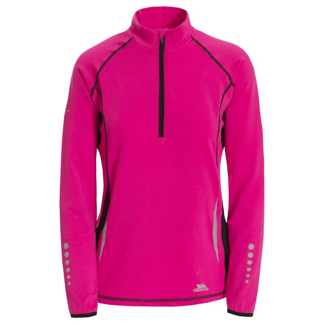 Trespass - Camiseta / Top de manga larga deportiva modelo Persin para mujer (Rosa)