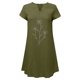 thumbnail image 3 of Vestido de cáñamo de bambú con estampado de cobertura suelta y cuello en V retro vintage de manga corta para mujer Pompotops  ghjkhdj17504, 3 of 4